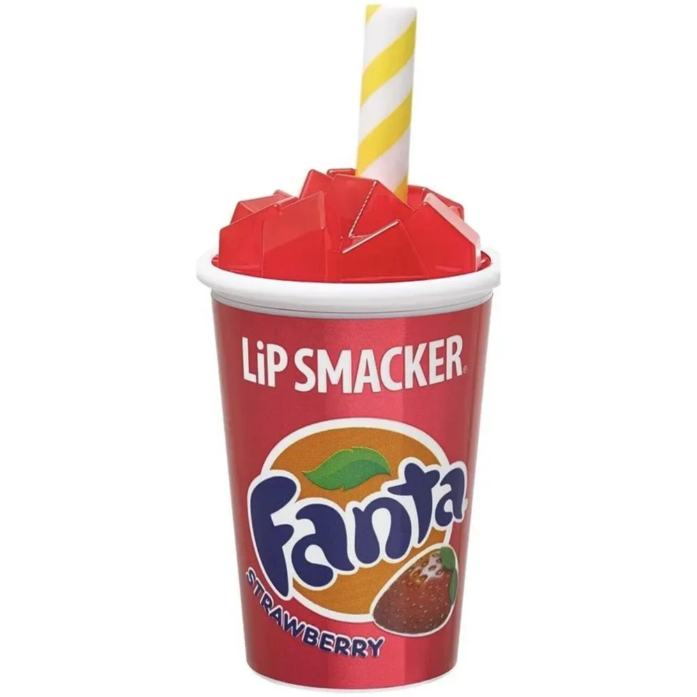 Lip Smackers Strawberry Fanta Flavored Lip Balm Coke Cup Strawberry Fanta Flavor